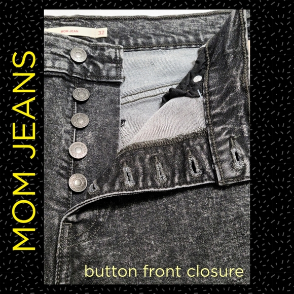 MOM JEANS HIGH RISE TAPERED LED - Picture 9 of 11